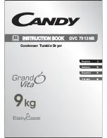 Preview for 1 page of Candy GVC 7913NB Instruction Book