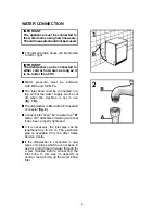 Предварительный просмотр 6 страницы Candy IBDWI600 User Instructions