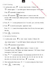 Preview for 16 page of Candy MECS34TX User Instructions