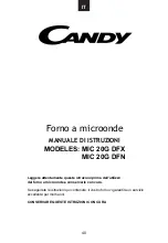 Preview for 42 page of Candy MIC 20G DFN User Instructions