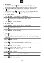 Preview for 16 page of Candy MIC 20G DFX User Instructions