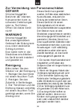 Preview for 70 page of Candy MIC 20G DFX User Instructions