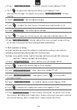 Preview for 12 page of Candy MIC 20GD FX Instruction Manual