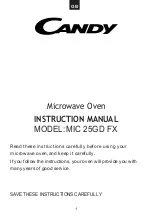 Preview for 2 page of Candy MIC 25GD FX User Instructions