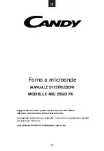 Preview for 34 page of Candy MIC 25GD FX User Instructions