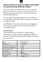 Preview for 4 page of Candy MIC20GDFN-80 User Instructions