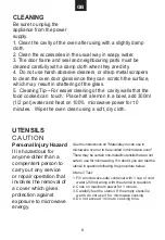 Preview for 10 page of Candy MIC25GDFX-6 User Instructions