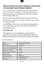 Preview for 4 page of Candy MIC440VTX User Instructions