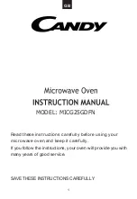 Preview for 2 page of Candy MIG25BNT User Instructions