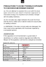 Preview for 3 page of Candy MIG25BNT User Instructions