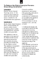 Preview for 8 page of Candy MIG28TXNE User Instructions