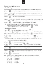 Preview for 13 page of Candy MIG28TXNE User Instructions