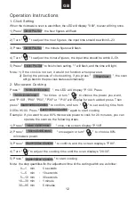 Preview for 13 page of Candy MOS25X User Instructions