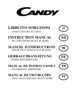 Candy MULTIPURPOSE BUILT-IN HOBS Instruction Manual preview