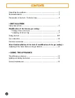 Preview for 2 page of Candy PA640-2 F Instruction And Installation Manual