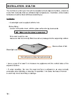 Preview for 18 page of Candy PVK 310 Instructions For Use And Installation