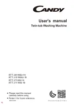 Candy RTT 2101WSU-19 User Manual preview