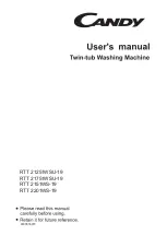 Candy RTT 21251WSU-19 User Manual preview