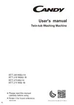 Candy RTT 261WSU-19 User Manual preview