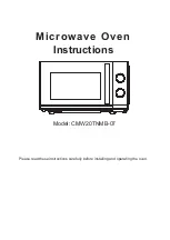 Предварительный просмотр 16 страницы Candy Timeless CMW20TNMB-07 Instructions Manual