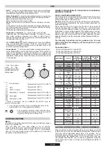 Preview for 12 page of Candy TRI 5 Instructions For Use And Installation