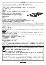 Preview for 98 page of Candy TRIO TRI 5S Instructions For Use And Installation