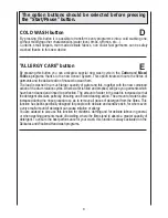 Preview for 8 page of Candy Washing machine Instructions For Use Manual