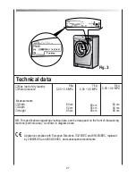 Preview for 27 page of Candy Washing machine Instructions For Use Manual