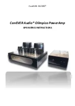 Предварительный просмотр 1 страницы Canever Audio Olimpico PowerAmp Operating Instructions