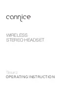 Preview for 1 page of CANNICE Tblue2 Operating	 Instruction