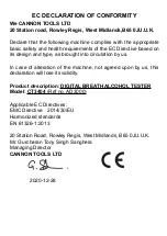 Preview for 3 page of Cannon Tools AD3000 User Manual