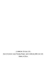 Предварительный просмотр 12 страницы Cannon Tools NEILSEN CT3404 User Manual