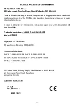 Preview for 2 page of Cannon Tools NIELSEN CT2065 Original Instructions Manual