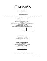 Preview for 20 page of Cannon 90cm Free Standing Gas Cooker C90DPX Instructions For Installation And Use Manual