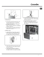 Preview for 5 page of Cannon Cooker Hood BHC110 Instructions For Installation And Use Manual