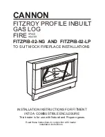 Предварительный просмотр 1 страницы Cannon FITZPIB-02-NG Installation Instructions Manual