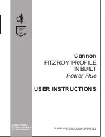 Cannon FITZPIBPWR-02-NG User Instructions предпросмотр