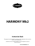 Предварительный просмотр 1 страницы Cannon HARMONY Mk2 Instruction Book