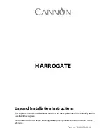 Cannon HARROGATE C60DH Use And Installation Instructions preview