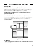 Preview for 25 page of Cannon HARROGATE C60DH Use And Installation Instructions