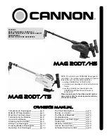 Предварительный просмотр 1 страницы Cannon Mag 20 Dt/Hs Owner'S Manual