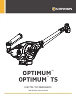 Cannon OPTIMUM TS Installation Instructions Manual preview