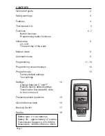 Preview for 2 page of Cannon sampford IXL User Manual