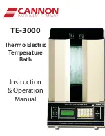 Предварительный просмотр 1 страницы Cannon TE-3000 Instruction & Operation Manual