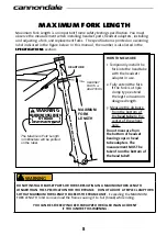 Preview for 8 page of Cannondale 120027.PDF Owner'S Manual Supplement