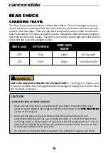 Preview for 16 page of Cannondale 120027.PDF Owner'S Manual Supplement