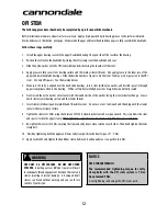 Preview for 14 page of Cannondale 2011 LEFTY 126564.PDF Owner'S Manual