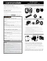 Preview for 1 page of Cannondale 2012 IQ200 Setup And Owners Manual