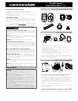 Cannondale 2012 IQ300 Setup And Owners Manual preview