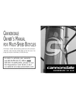 Cannondale Bicycles Owner'S Manual preview